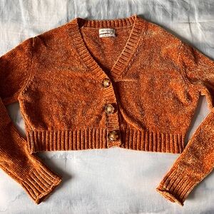 Urban Outfitters Chenille Cropped Cardigan